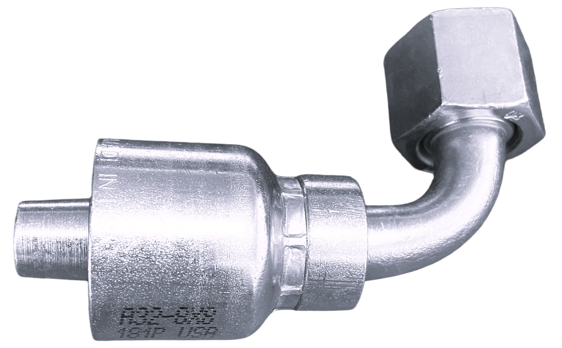 A Series O-Ring Face Seal (ORF) - 90&deg; Female Swivel
